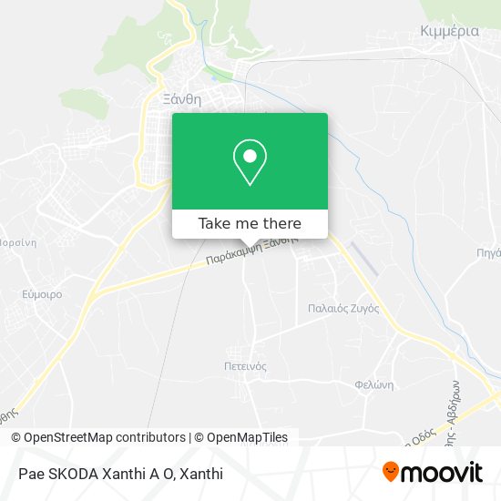 Pae SKODA Xanthi A O map