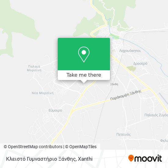 Κλειστό Γυμναστήριο Ξάνθης map