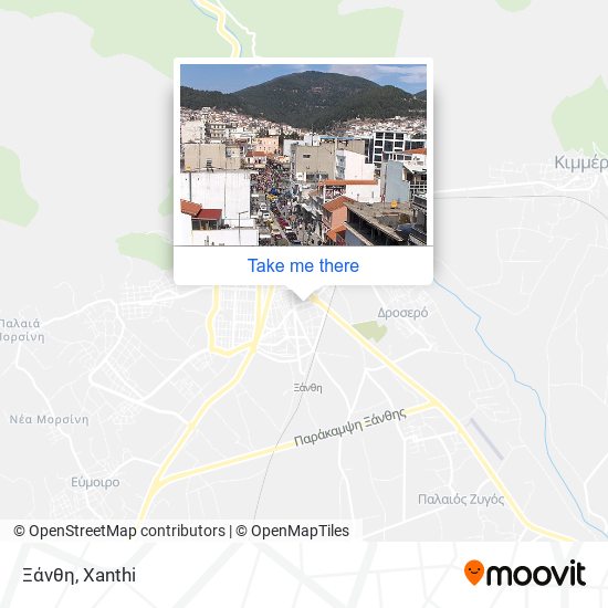 Ξάνθη map