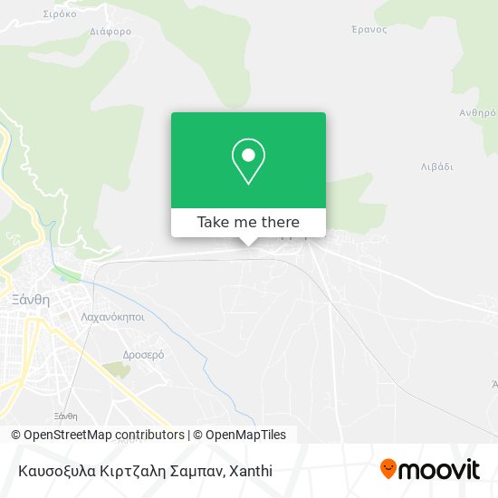 Καυσοξυλα Κιρτζαλη Σαμπαν map