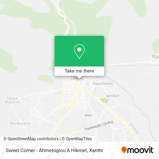 Sweet Corner - Ahmetoglou A Hikmet map