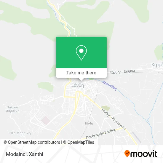 Modainci map
