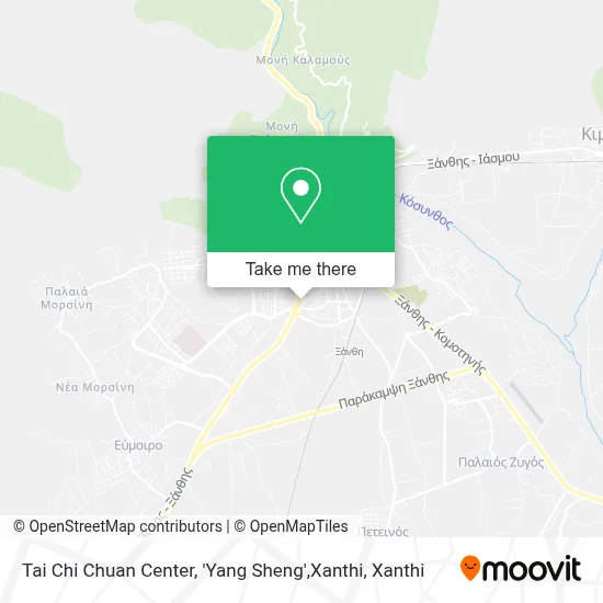 Tai Chi Chuan Center, 'Yang Sheng',Xanthi map