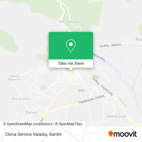 Clima Service Valadis map