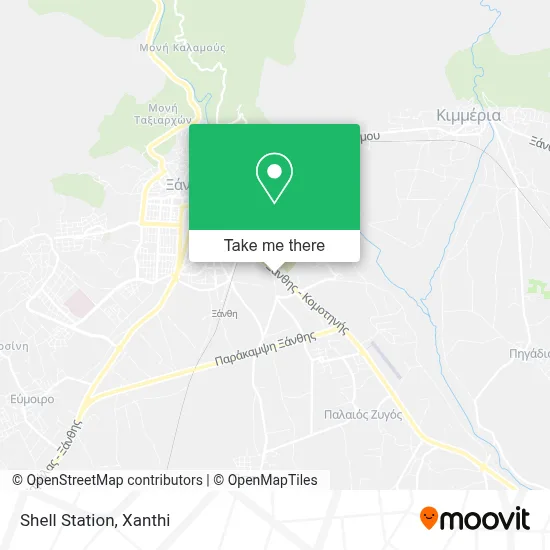 Shell Station map