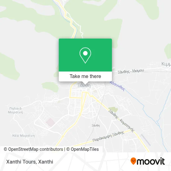 Xanthi Tours map