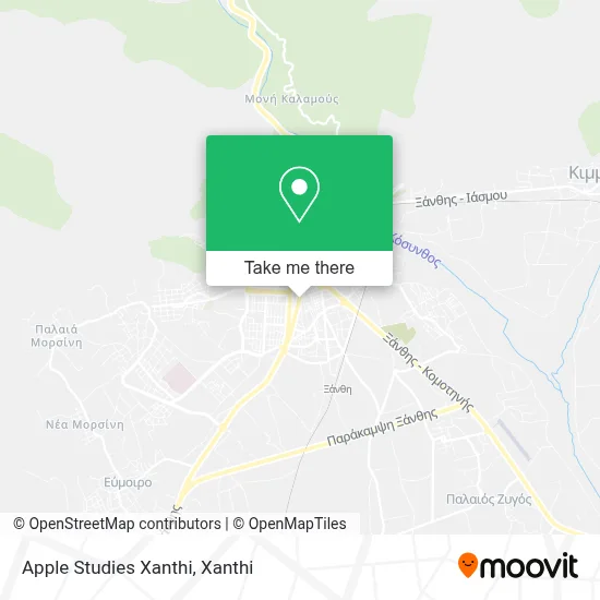 Apple Studies Xanthi map