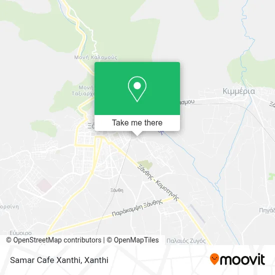 Samar Cafe Xanthi map