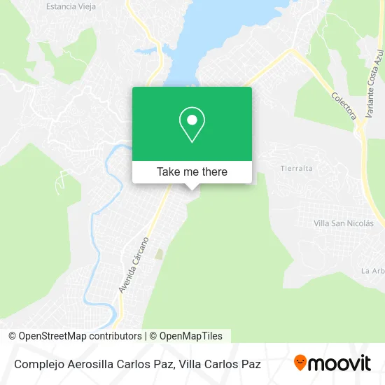 Complejo Aerosilla Carlos Paz map