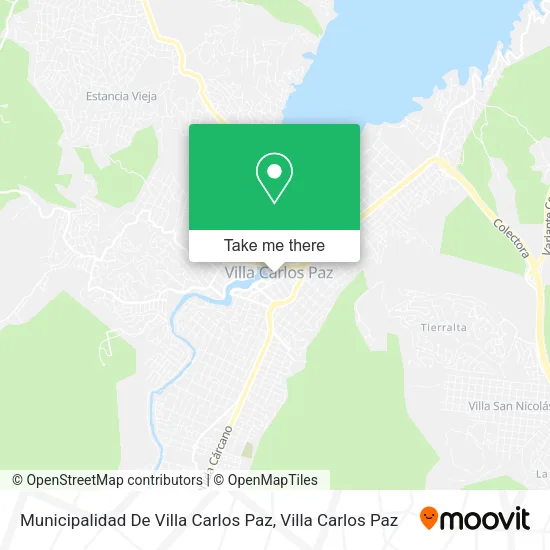 Mapa de Municipalidad De Villa Carlos Paz