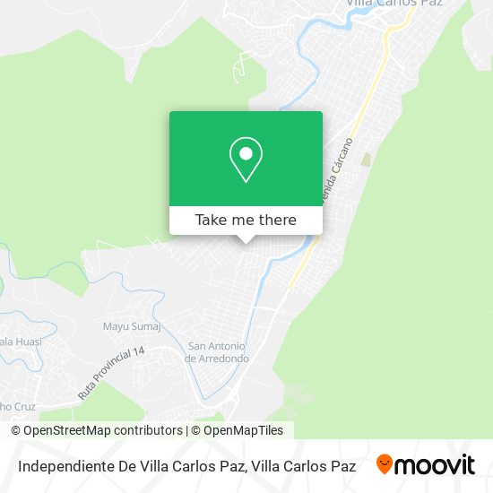 Independiente De Villa Carlos Paz map