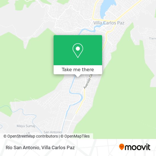 Río San Antonio map