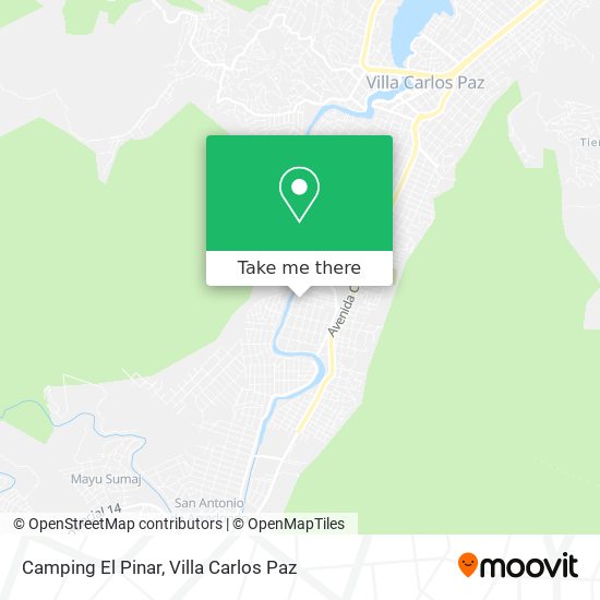 Camping El Pinar map