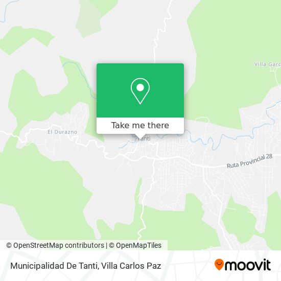 Municipalidad De Tanti map