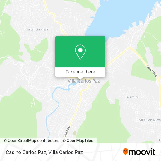 Mapa de Casino Carlos Paz