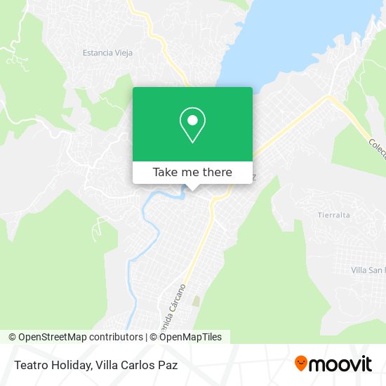 Teatro Holiday map