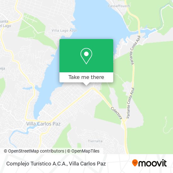 Mapa de Complejo Turístico A.C.A.