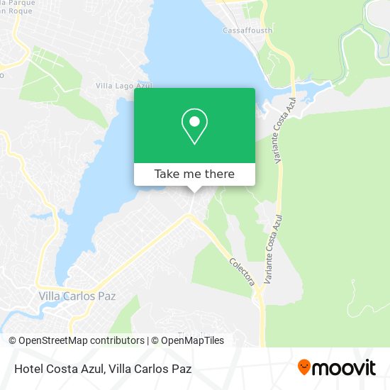 Hotel Costa Azul map