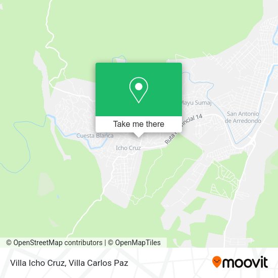 Mapa de Villa Icho Cruz