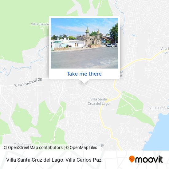 Mapa de Villa Santa Cruz del Lago