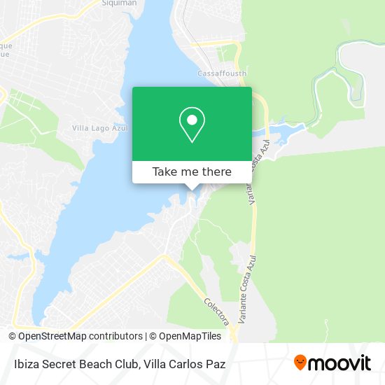 Mapa de Ibiza Secret Beach Club