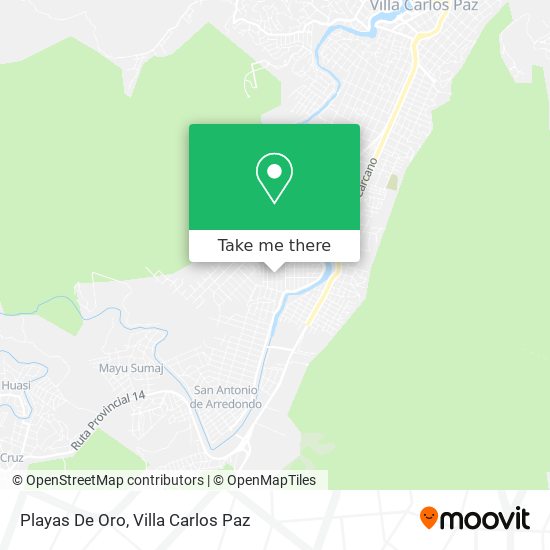 Playas De Oro map