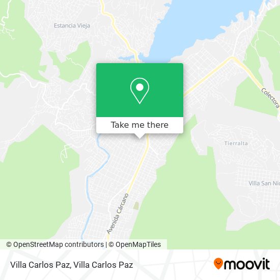 Villa Carlos Paz map