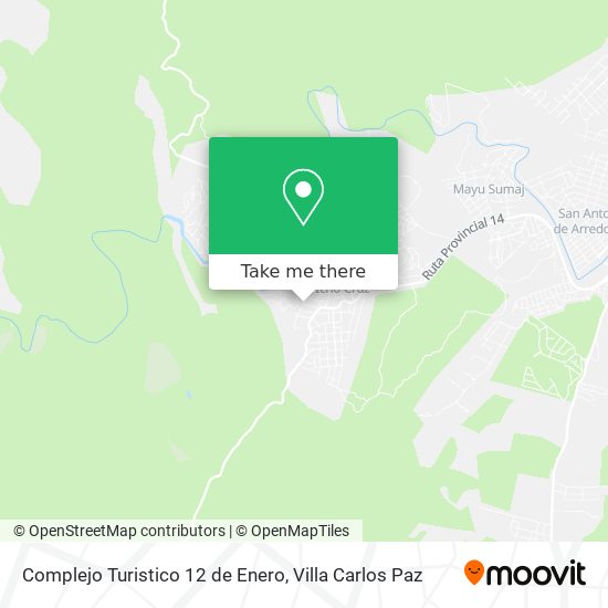 Mapa de Complejo Turistico 12 de Enero