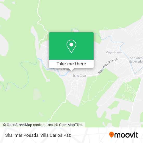 Mapa de Shalimar Posada