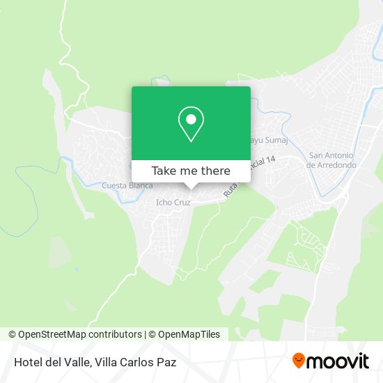 Hotel del Valle map