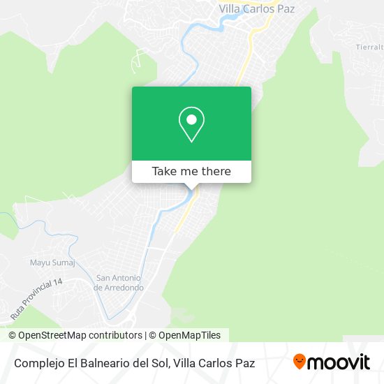 Mapa de Complejo El Balneario del Sol