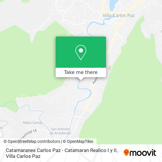 Catamaranes Carlos Paz - Catamaran Realico I y II map