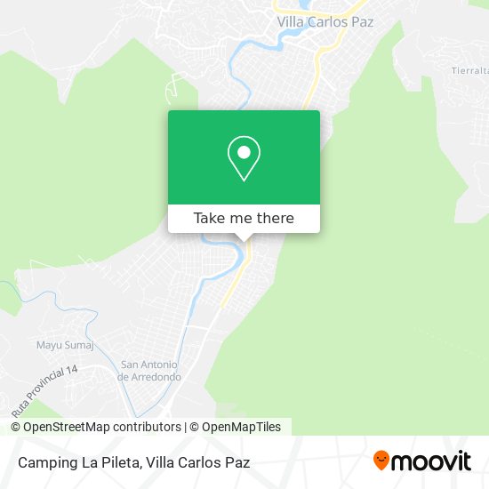 Camping La Pileta map