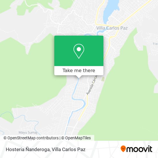 Hosteria Ñanderoga map