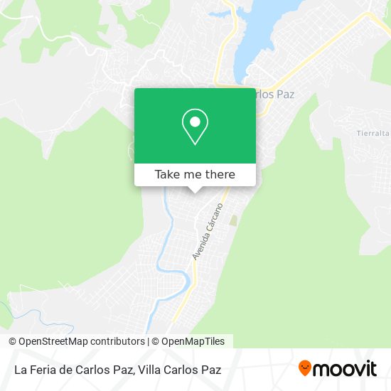 Mapa de La Feria de Carlos Paz