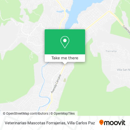 Mapa de Veterinarias-Mascotas Forrajerias