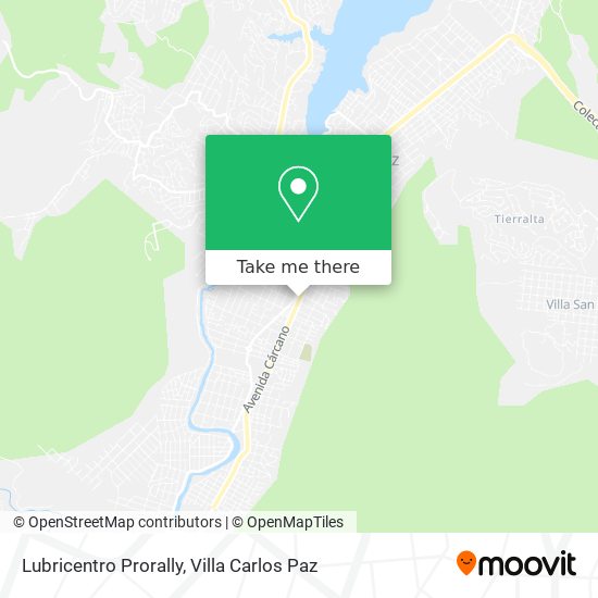 Mapa de Lubricentro Prorally
