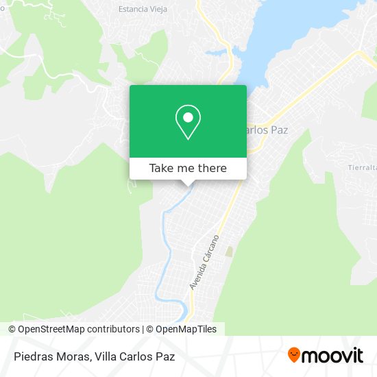 Piedras Moras map