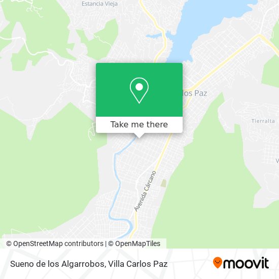 Mapa de Sueno de los Algarrobos
