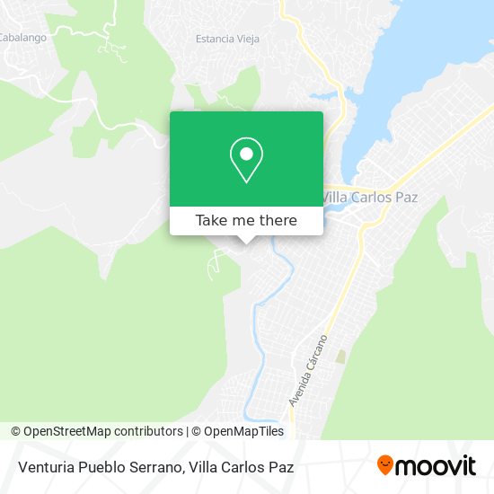 Venturia Pueblo Serrano map