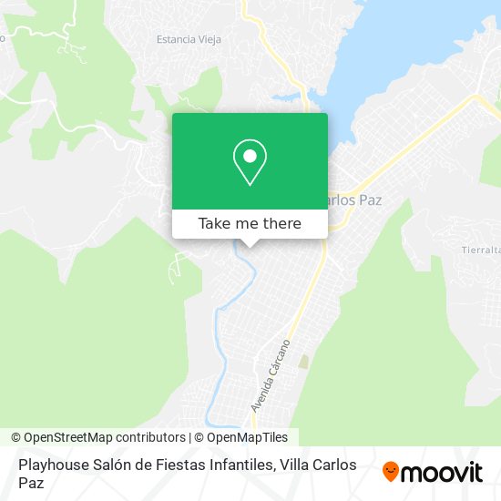 Mapa de Playhouse Salón de Fiestas Infantiles