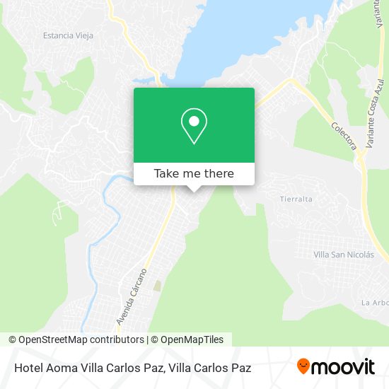 Mapa de Hotel Aoma Villa Carlos Paz