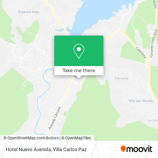 Hotel Nuevo Avenida map