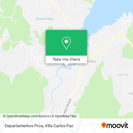 Departamentos Proa map