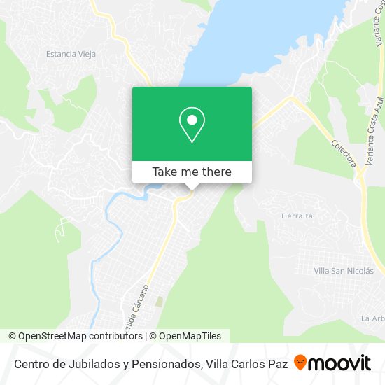 Centro de Jubilados y Pensionados map