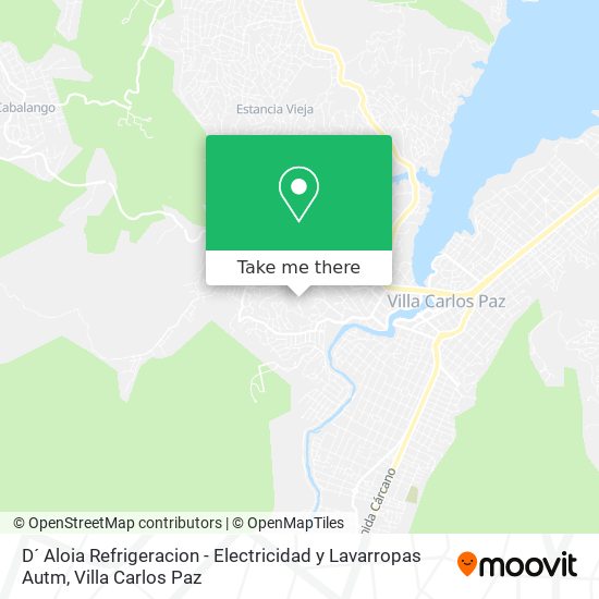 D´ Aloia Refrigeracion - Electricidad y Lavarropas Autm map