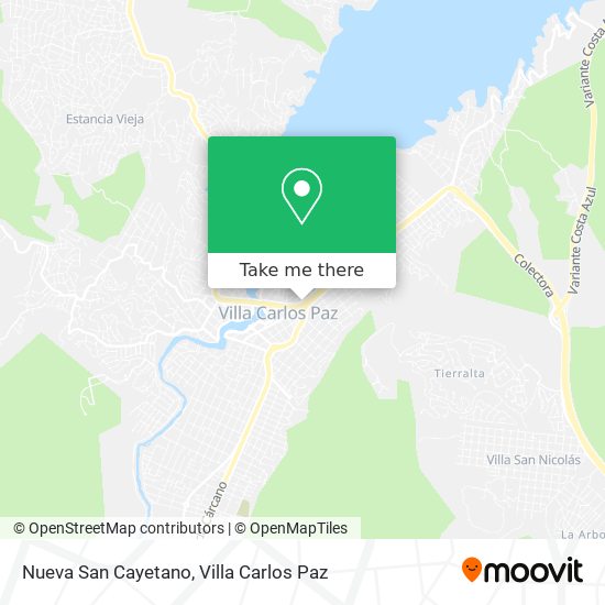 Nueva San Cayetano map