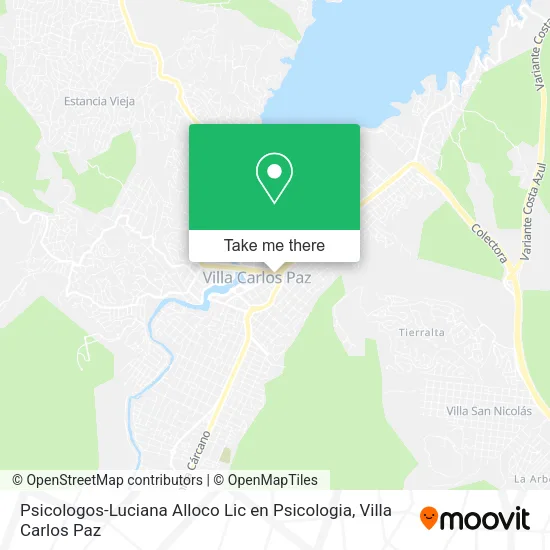 Psicologos-Luciana Alloco Lic en Psicologia map