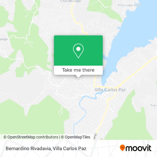 Bernardino Rivadavia map