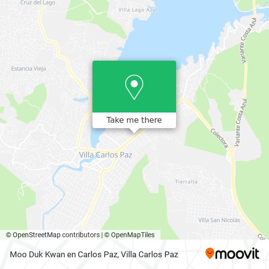 Mapa de Moo Duk Kwan en Carlos Paz